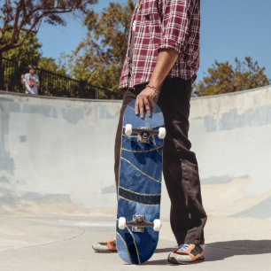 Marble Agate Gold Glam 10 - landscape Skateboard