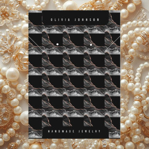 Marble Agate Luxe Handmade Jewellery Display Card