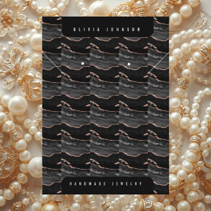 Marble Agate Luxe Handmade Jewellery Display Card