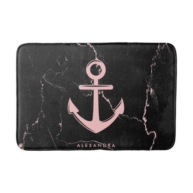 Marble & Anchor Bath Mat (Front)