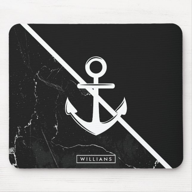 Marble & Anchor Mouse Pad (Front)