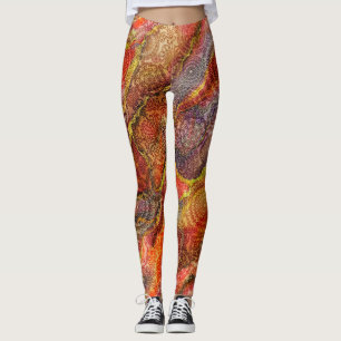 Marble and Design Textures Leggings