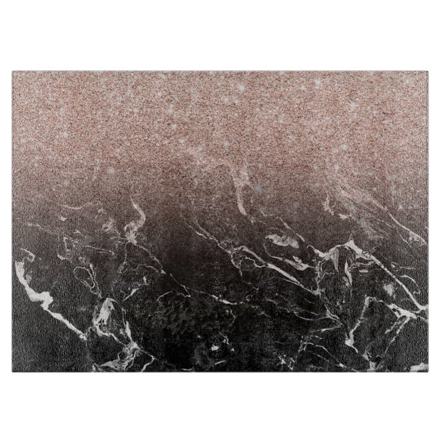 Marble and Glitter Cutting Board (Front)