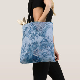 Marble and Glitter  Tote Bag