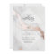 MARBLE AND ROSE GOLD EFFECT WEDDING INVITATION