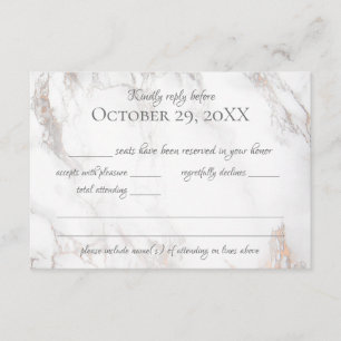 Marble and Rose Gold Response