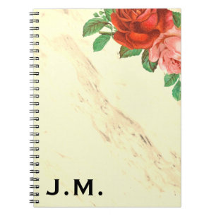 Marble and Roses Notebook