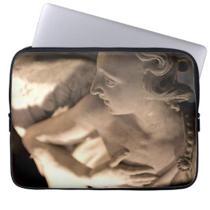 Marble Angel Sculpture Art Print Laptop Sleeve