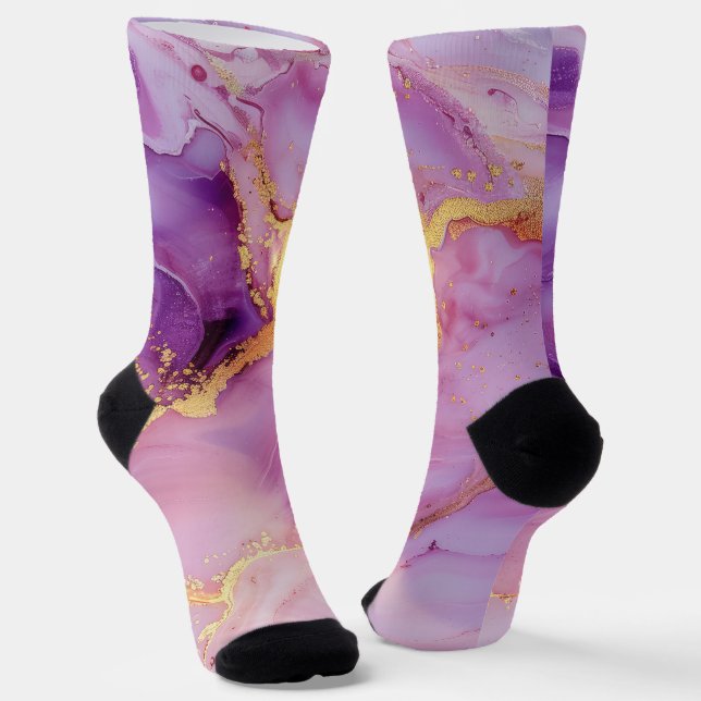 Marble Background Socks (Angled)