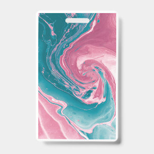 Marble Badge ID Badge