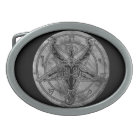 Marble Baphomet Belt Buckle
