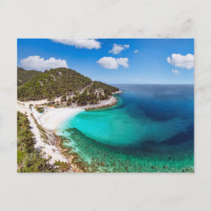 Marble beach in Thassos island, Greece Holiday Postcard