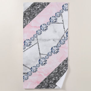 Marble  beach towel