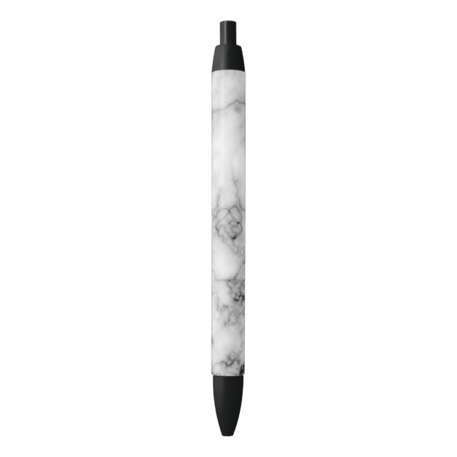 Marble Black Ink Pen (Front Vertical)