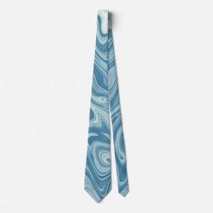 Marble blue tie
