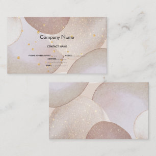 MARBLE BUBBLE LUXE GOLD BUSINESS CARD