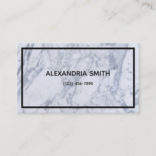 Marble Business Card (Front)