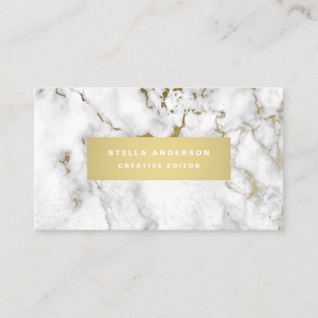 Marble Business Card (Front)
