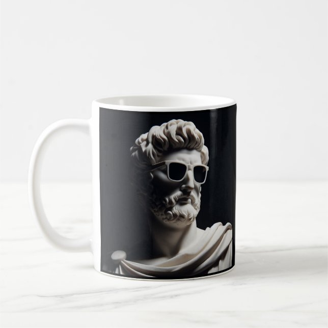 Marble bust coffee mug (Left)