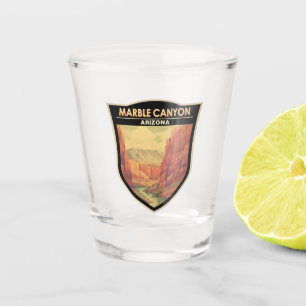 Marble Canyon Arizona Travel Art Vintage Shot Glass