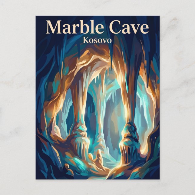 Marble Cave (Gadime Cave) Kosovo Postcard (Front)