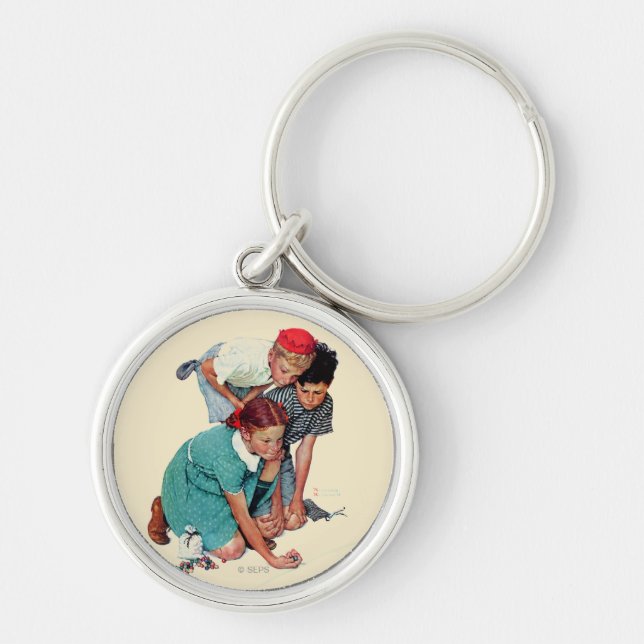 Marble Champion Key Ring (Front)