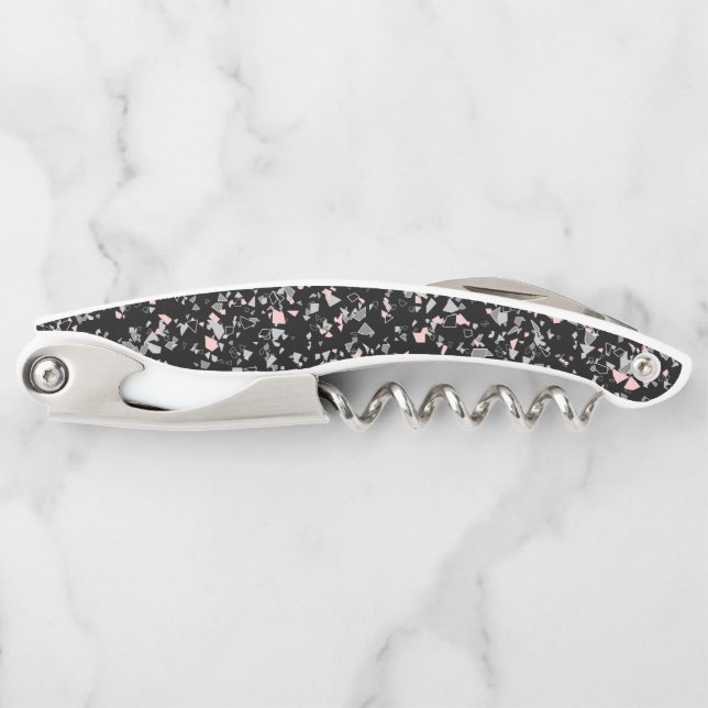 Marble chips stone shapes pieces abstract textured corkscrew (Front)