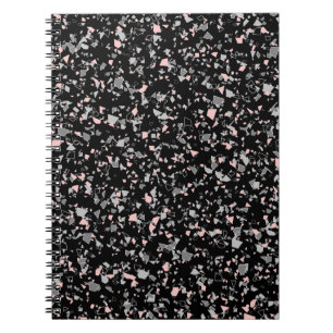 Marble chips stone shapes pieces abstract textured notebook