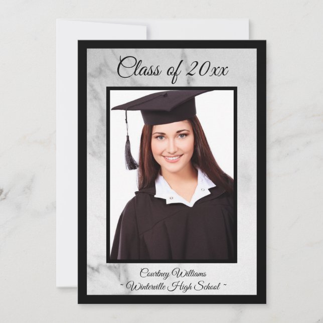 Marble Class of 2019 Photo Announcement (Front)
