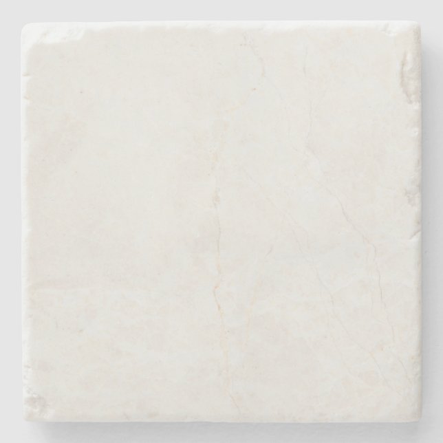 Marble Coaster White Minimal Coaster | Drink Deco (Front)
