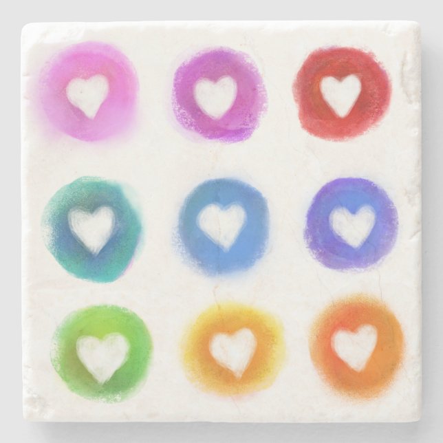 Marble Coaster with square images (Front)