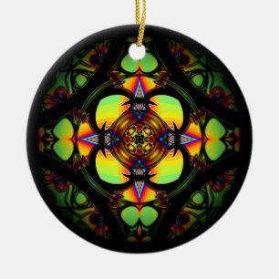 Marble (colorful pattern) ceramic tree decoration