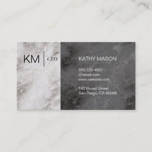 Marble Colour Block Business Card