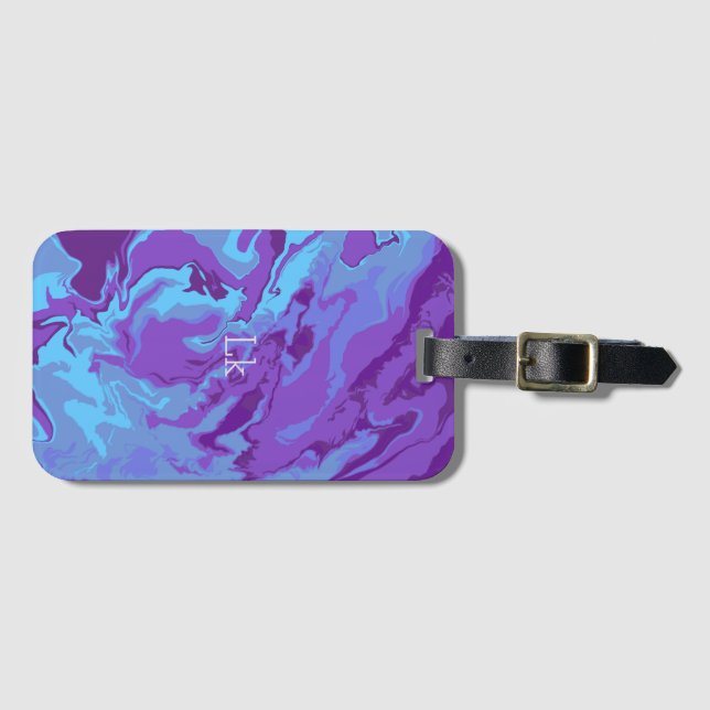Marble Colour  Luggage Tag (Front Horizontal)
