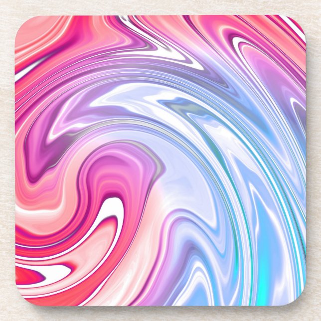 Marble Colour Waves Coaster (Front)