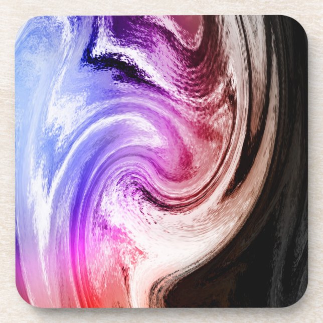 Marble Colour Waves Coaster (Front)