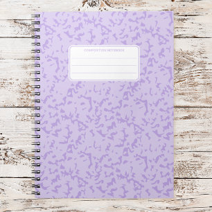 Marble Composition Book Pastel Custom Stationery