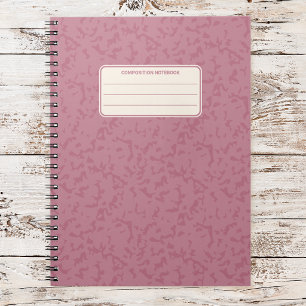 Marble Composition Book Vintage Custom Stationery