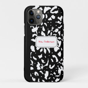 Marble Composition Notebook Personalised Case-Mate iPhone Case