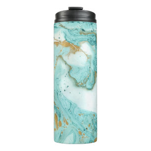 Marble decorative texture, artistic abstract paint thermal tumbler