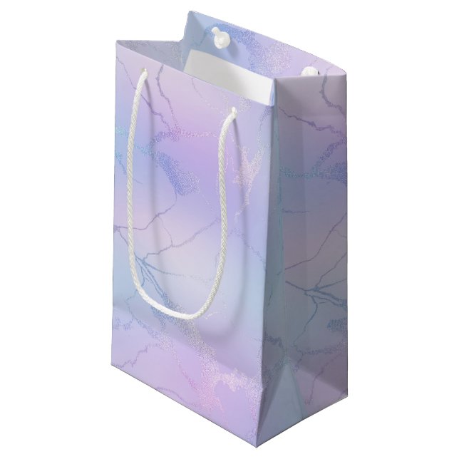 Marble Design Gift Bag (Front Angled)