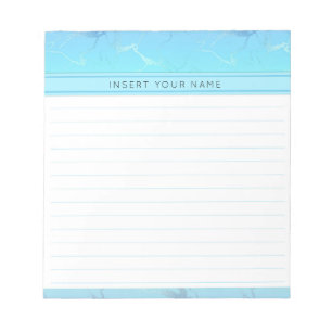 Marble Design Personalised Notepad 5.5" x 6"