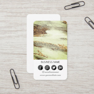 Marble design -Social Media QR Code Business Card