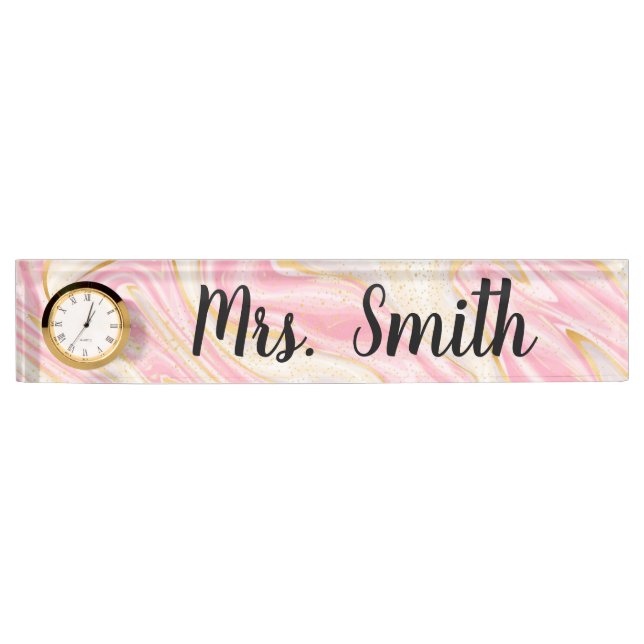 Marble Desk Name Plate (Front)