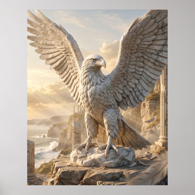 Marble Eagle Cliff Sunrise Poster (Front)