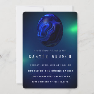 Marble  Easter Cute Eggs Invitation