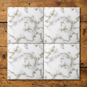 Marble effect tile