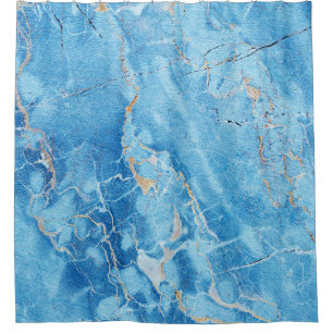 Marble Elegance: Natural Textured Surface. Shower Curtain