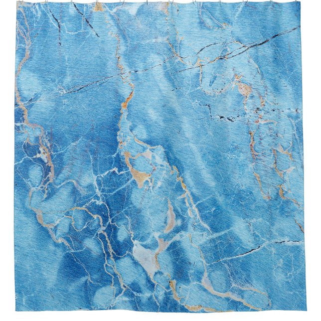 Marble Elegance: Natural Textured Surface. Shower Curtain (Front)