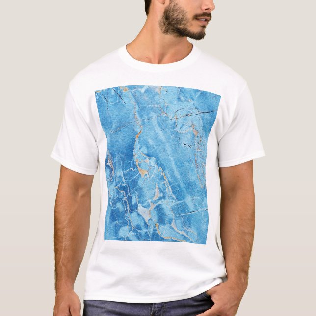 Marble Elegance: Natural Textured Surface. T-Shirt (Front)